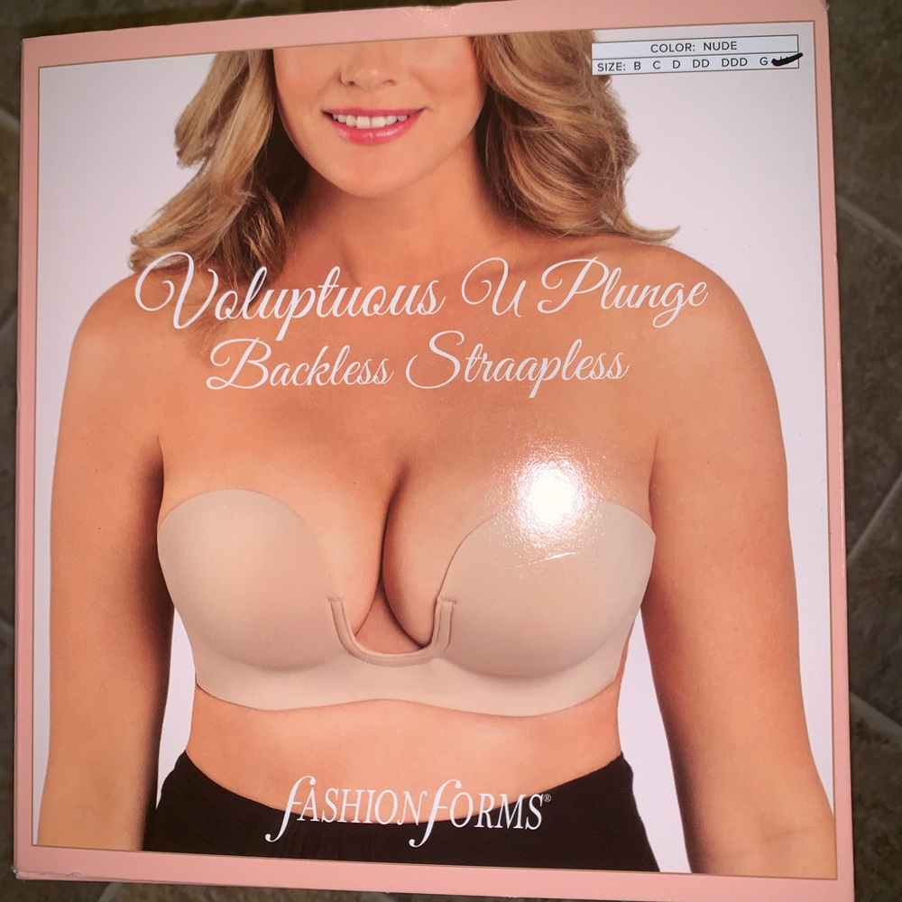 Fashion form U plunge backless strapless bra